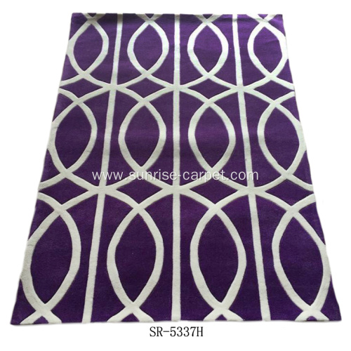 Hand tufted carpet rug modern design